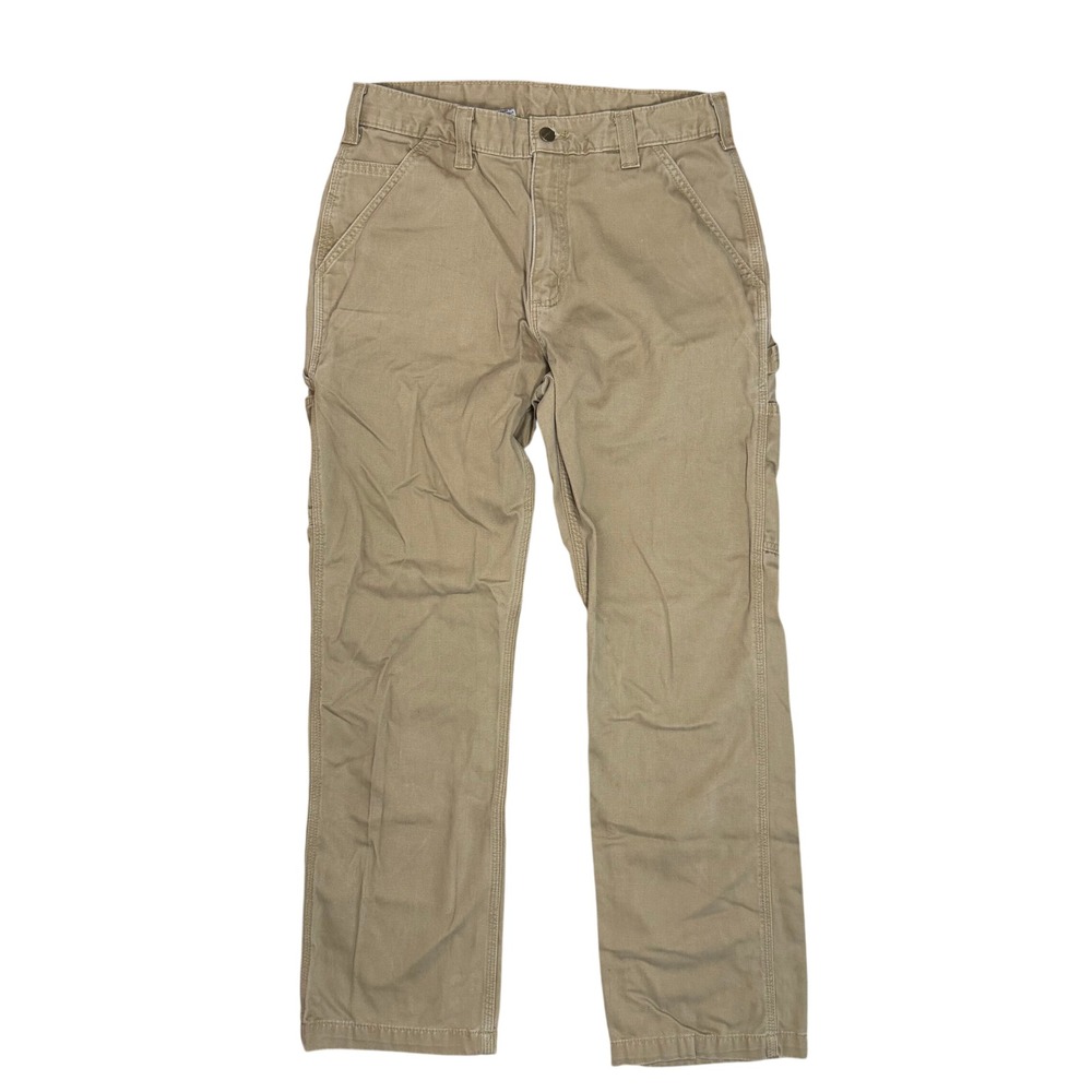 Carhartt Workwear Gorpcore Mens Carpenter Pants Dark Khaki 100% Cotton B324-DKH